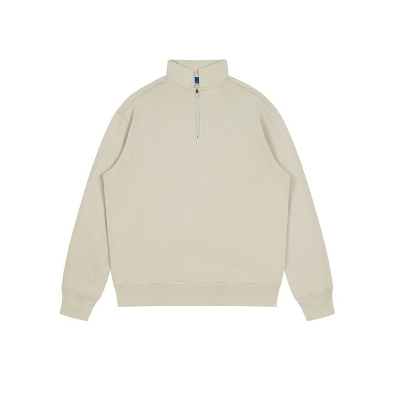 Custom Logo Heavy 350g Unisex Solid Color Stand Collar Sweatshirt