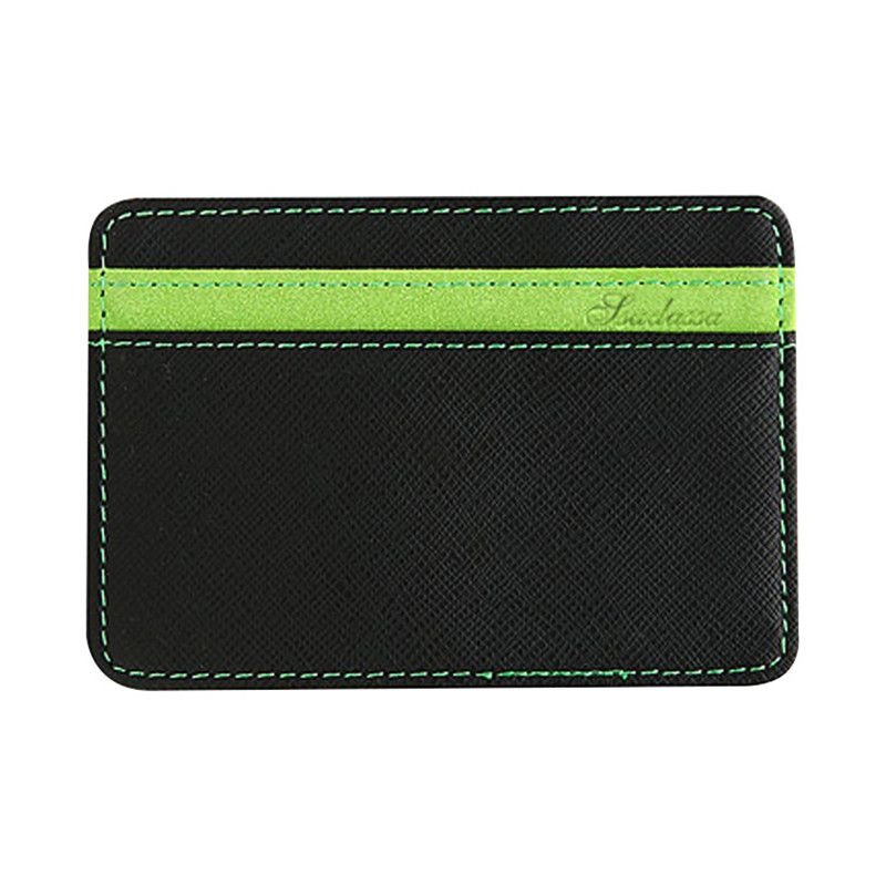 Unisex Multifunction Stripe Print Wallet