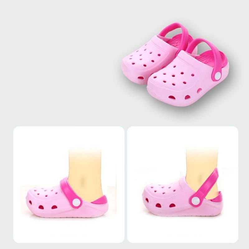 Kids Cute Cartoon Pattern Non-slip Hole Hole Shoes