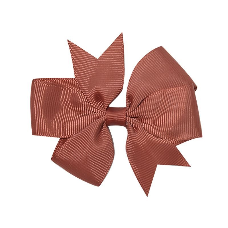 Kids Girls Cute Solid Color Bow Hairpin