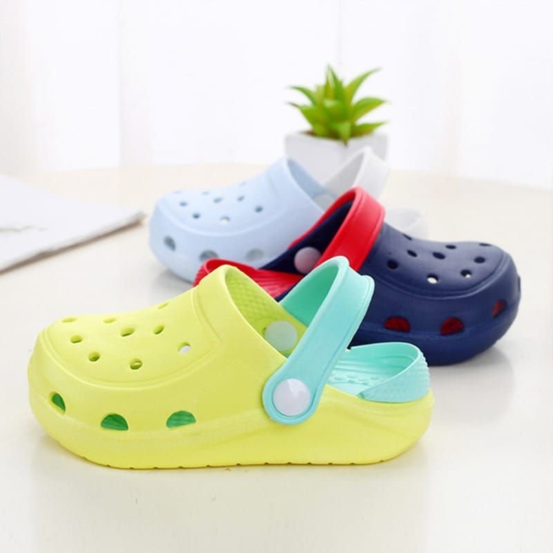 Kids Cute Cartoon Pattern Non-slip Hole Hole Shoes
