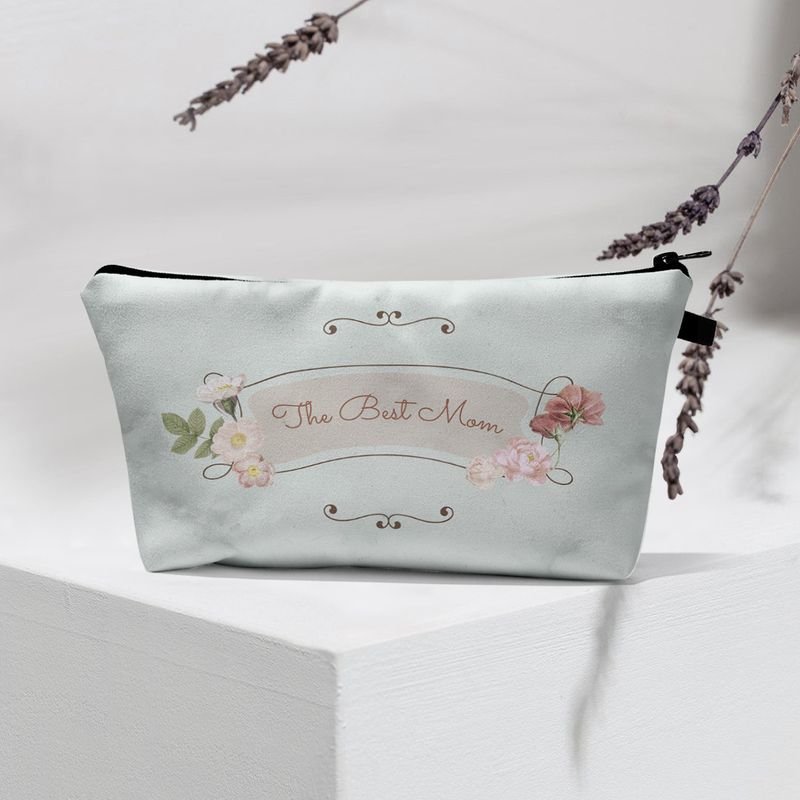 Mother Day Women Fashion Heart-Shaped Letter Print Multi-Functional Travel Storage Cosmetic Bag