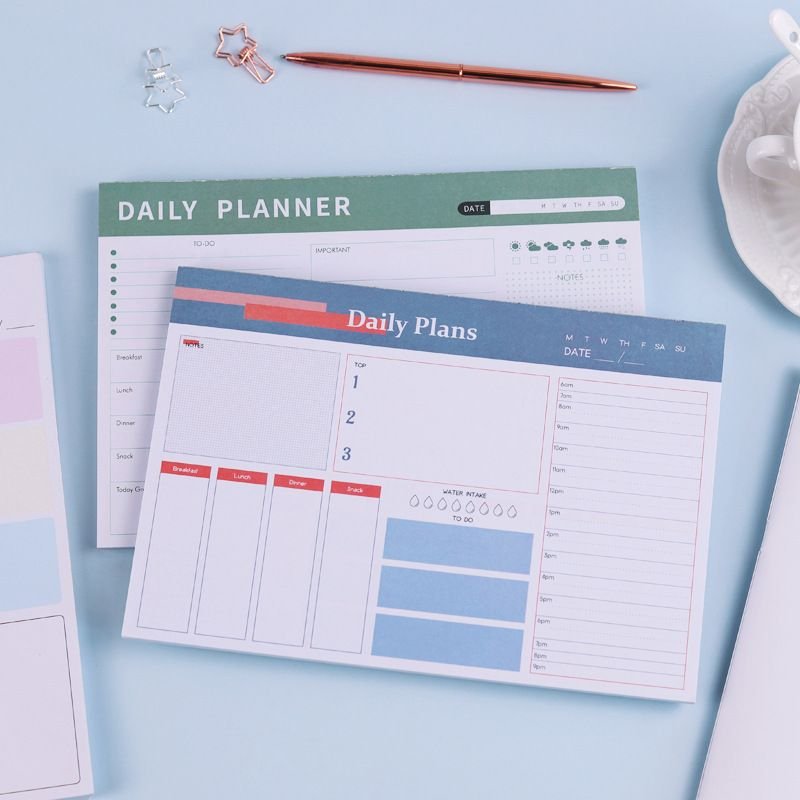 Notes Daily Plans Student Stationery Notebook Planner