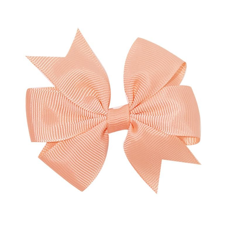 Kids Girls Cute Solid Color Bow Hairpin
