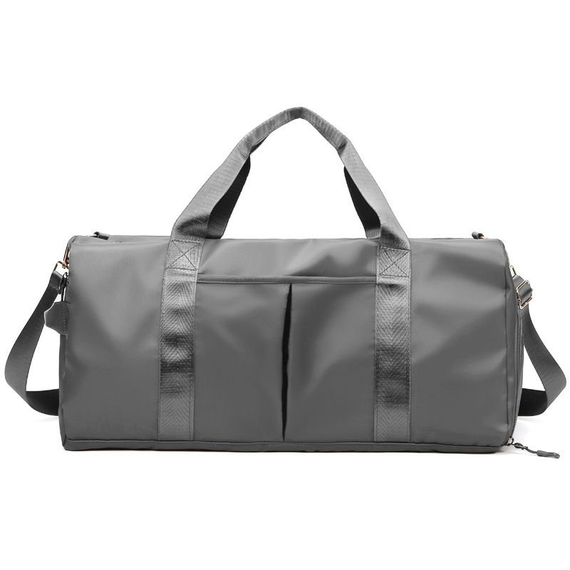 Men Fashion Casual Athleisure Solid Color Dry Wet Separation Oxford Duffle Bags