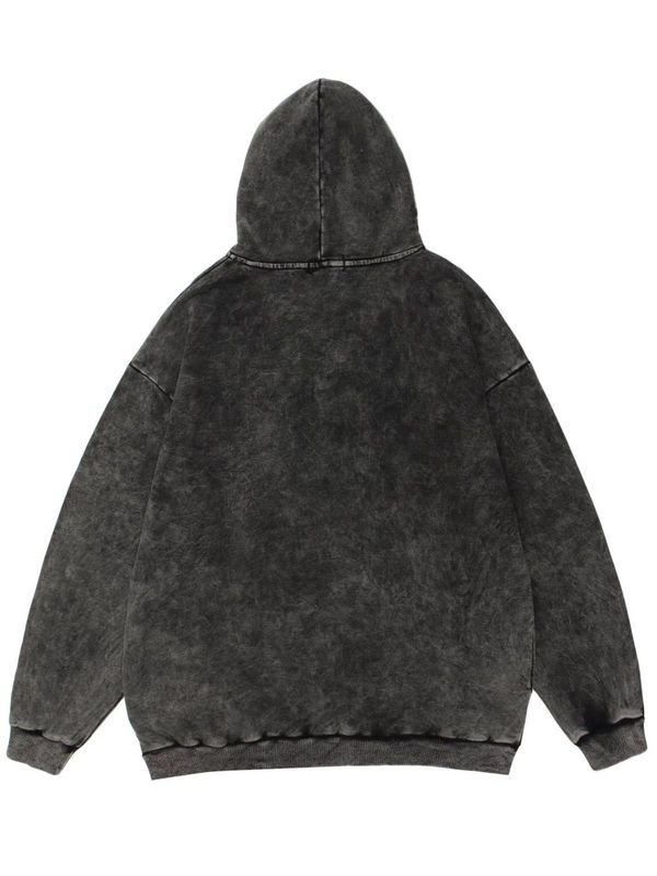 240g Autumn Winter Cotton Vintage Washed Men And Women Casual Loose Hoodie