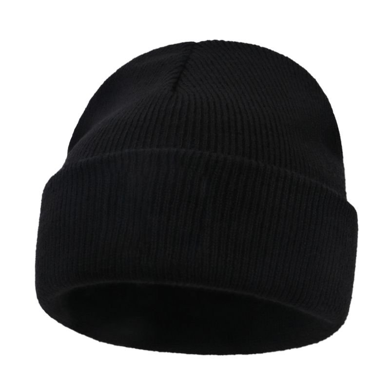 Autumn And Winter Fashion Simple Solid Color Warm Knitted Parent-Child Wool Hat