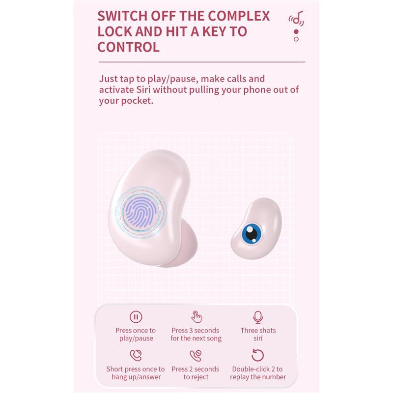 Bluetooth 5.1 Waterproof Sports In-ear Headphones