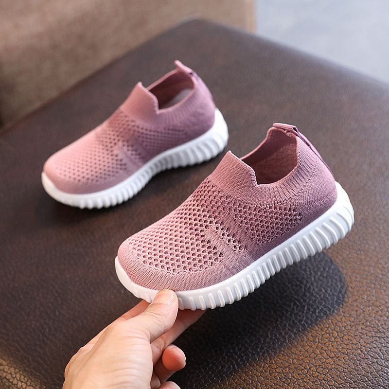 Children Kids Baby Fashion Girls Boys Casual Breathable Net Contrast Color Sneakers Shoes