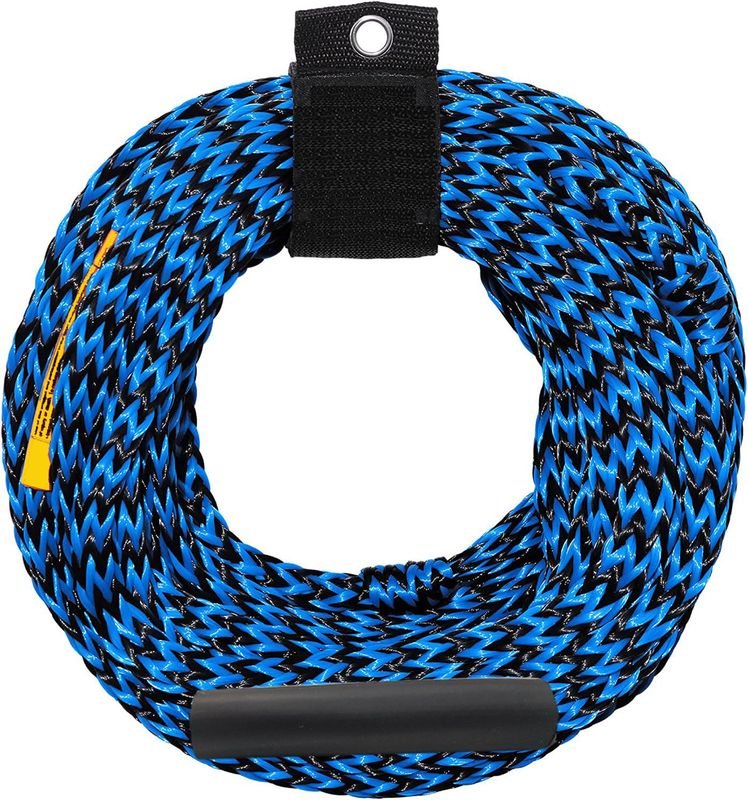 60Ft Tail Wave Towing Rope Water Skiing Rope Large Tension Stable Rope Water Surfing Towing Ring Motorboat Towing Rope