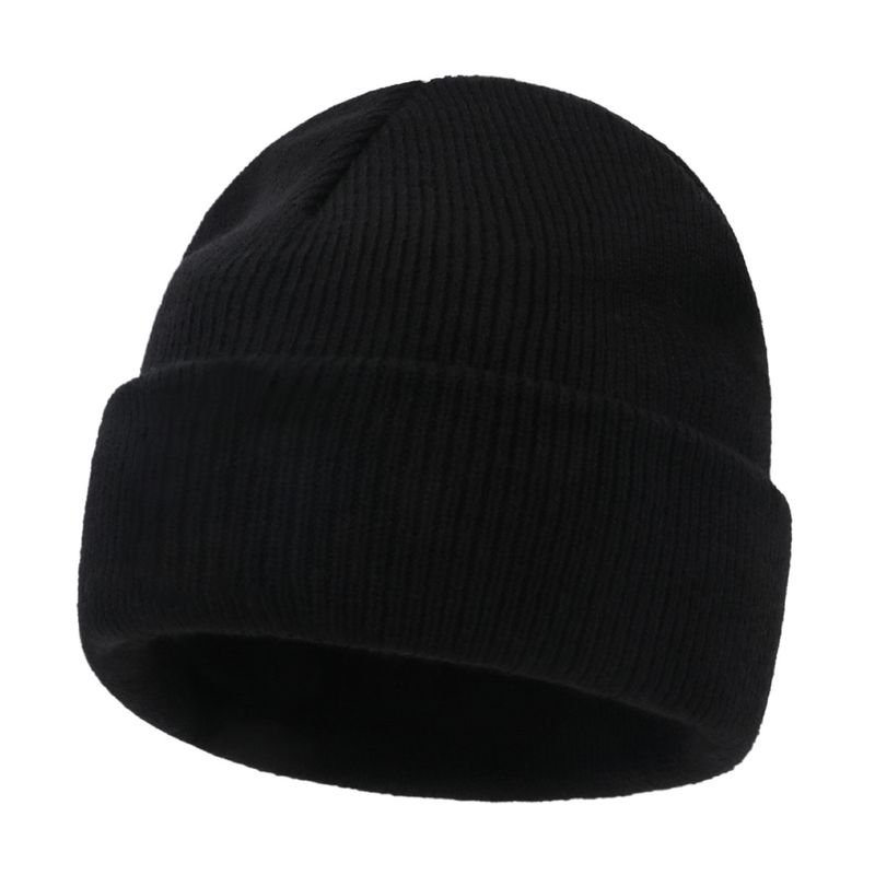 Autumn And Winter Fashion Simple Solid Color Warm Knitted Parent-Child Wool Hat
