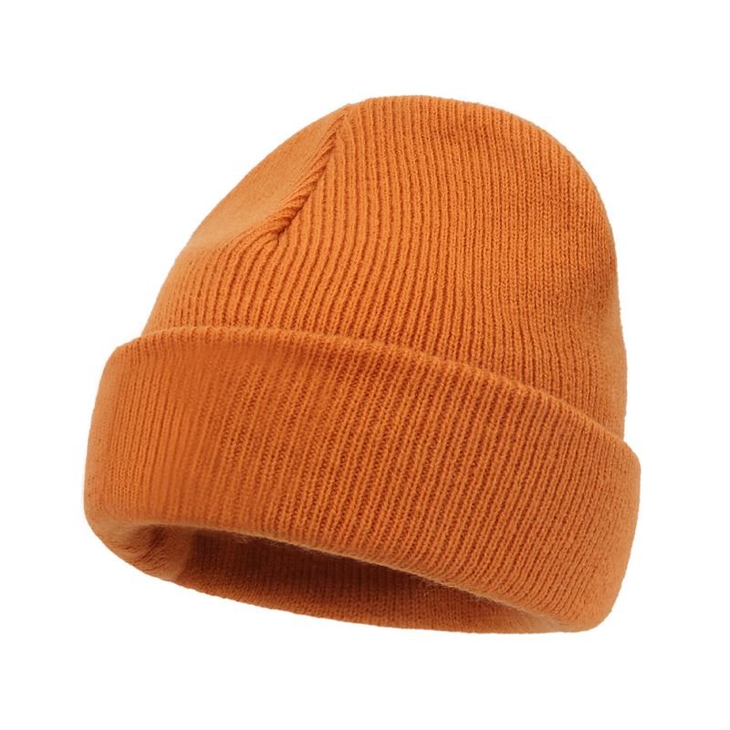 Autumn And Winter Fashion Simple Solid Color Warm Knitted Parent-Child Wool Hat