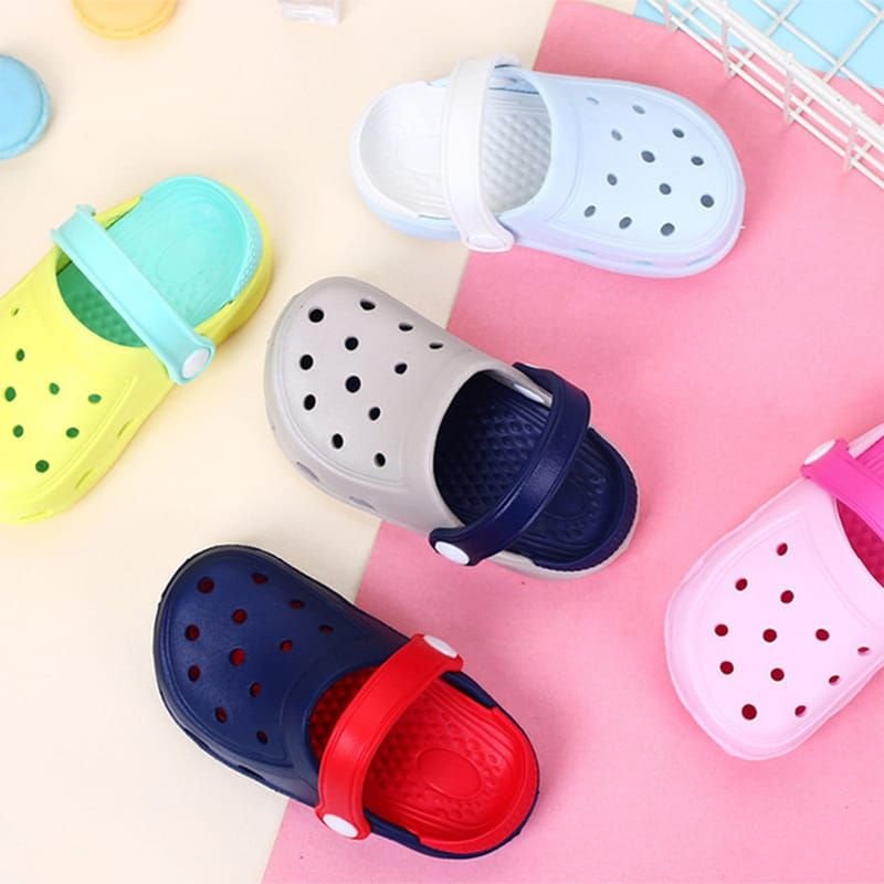 Kids Cute Cartoon Pattern Non-slip Hole Hole Shoes