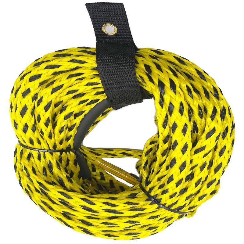 60Ft Tail Wave Towing Rope Water Skiing Rope Large Tension Stable Rope Water Surfing Towing Ring Motorboat Towing Rope
