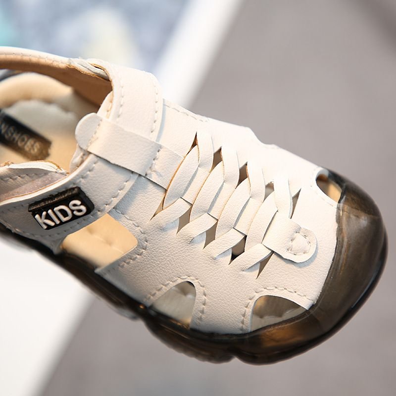 Kids Unisex Casual Beach Solid Color Velcro Sandals