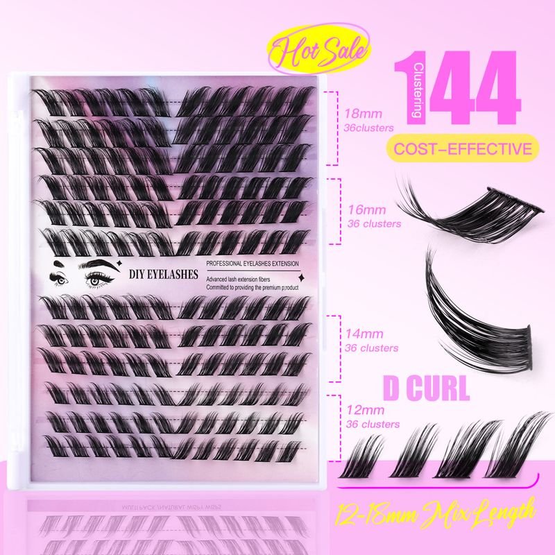 Women Simple Large-Capacity Thick Sectional Grafting False Eyelashes