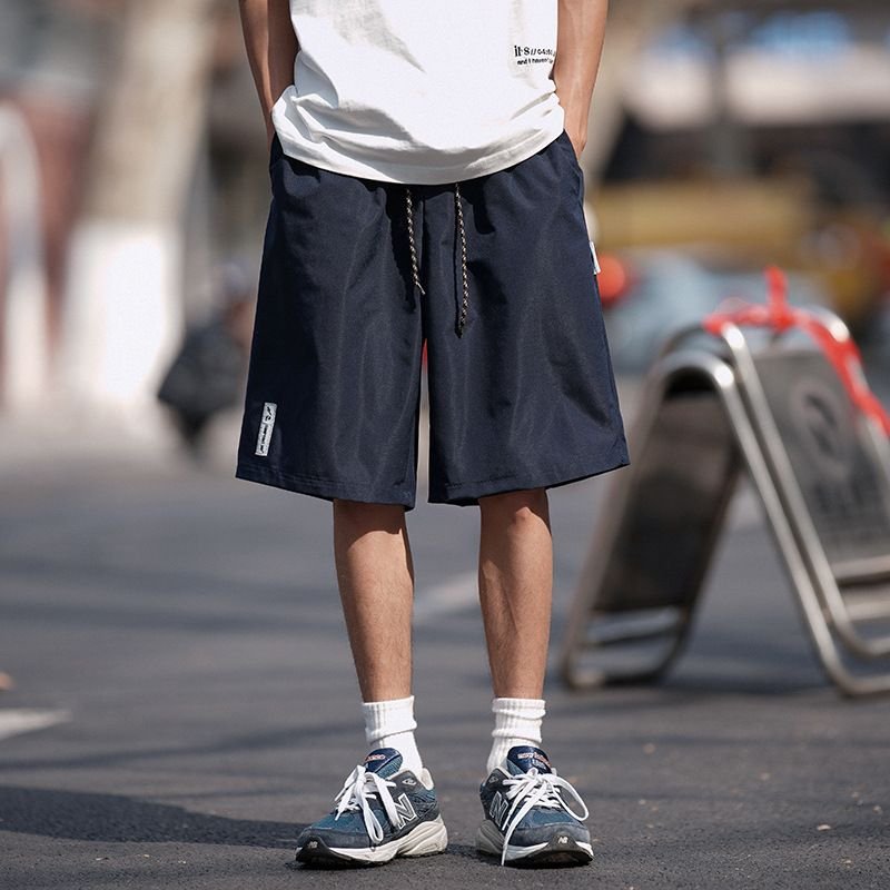 Men Summer Casual Solid Loose Sports Shorts