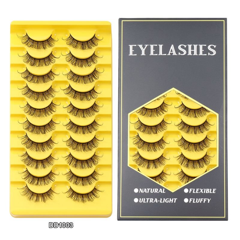 Women Simple Natural Soft Thick 10 Pairs Of False Eyelashes