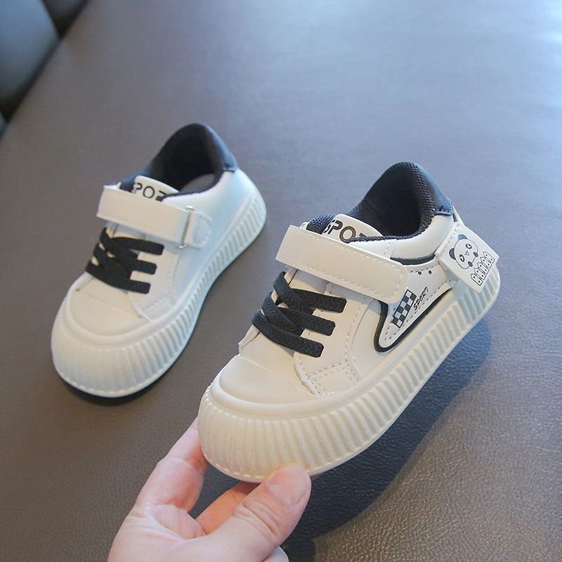 Kids Unisex Casual Cute Velcro Lace-Up Thick-Soled Flat Sneakers