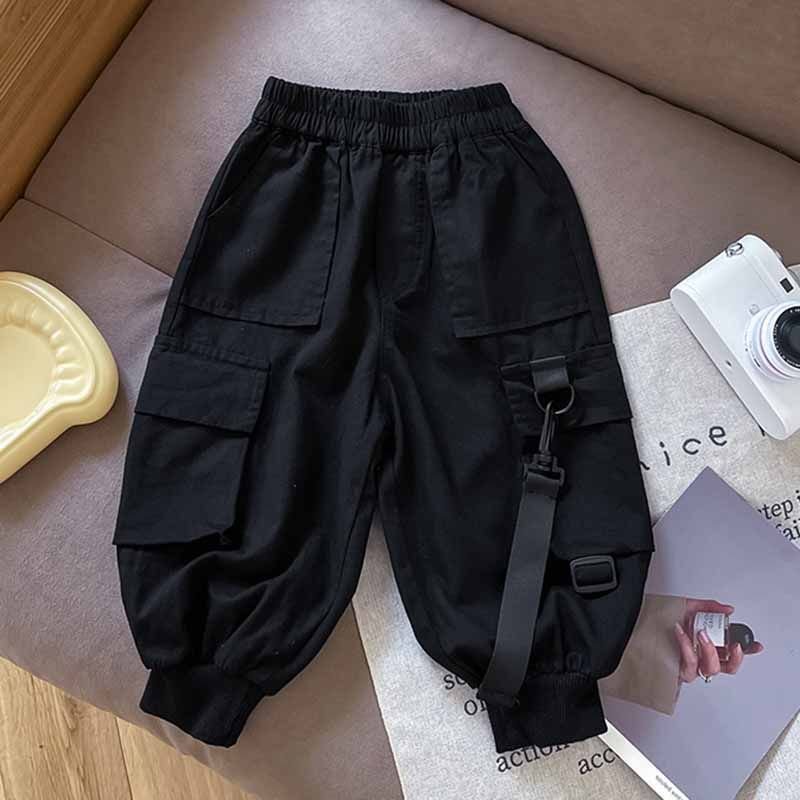 Kids Toddler Boys Spring Autumn Fashion Casual Solid Color Cargo Pants