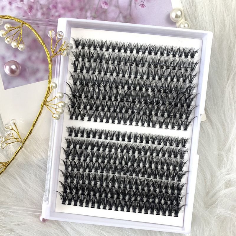 Women Simple Single Cluster Natural Grafting Segmented False Eyelashes