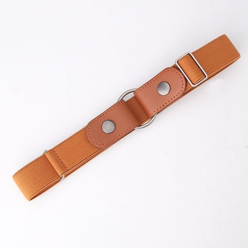 Women Simple Elastic Waist Non-Perforated Belt