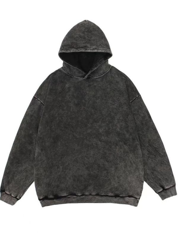 240g Autumn Winter Cotton Vintage Washed Men And Women Casual Loose Hoodie