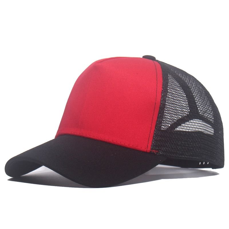 Summer Simple Fashion Mesh Breathable Color Matching Sunshade Cap