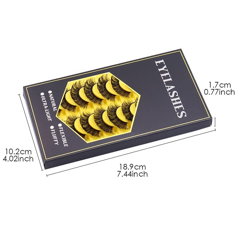 Women Simple Natural Soft Thick 10 Pairs Of False Eyelashes