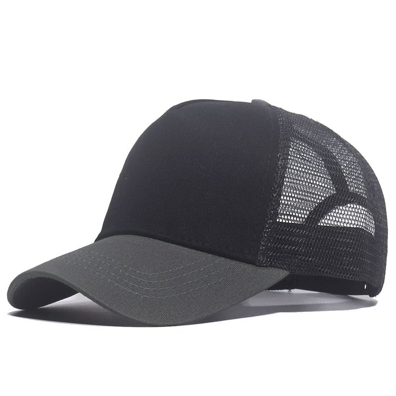 Summer Simple Fashion Mesh Breathable Color Matching Sunshade Cap